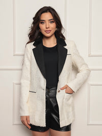 Blazer Tweed Bicolor Kate - Off White