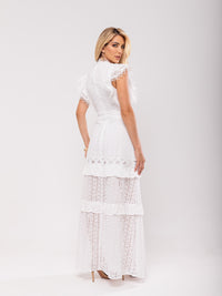 Vestido Laise Borboletas Soraia - Off White