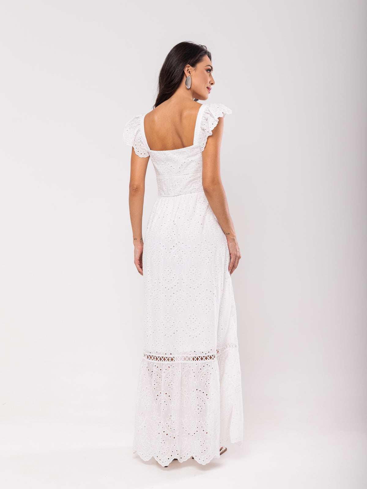 Vestido Laise Botões Cibele - Off White