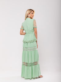 Vestido Detalhe Tule Miranda - Verde