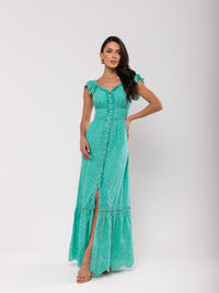 Vestido Laise Botões Cibele - Verde