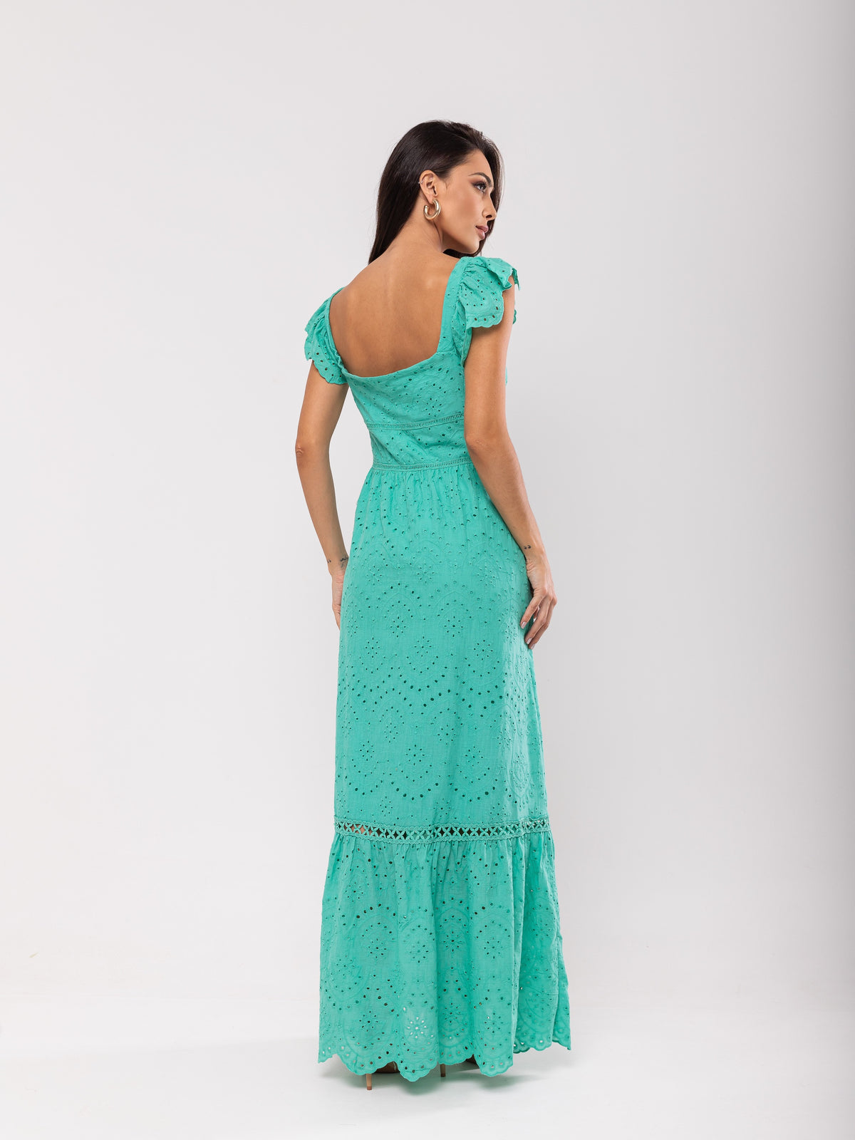 Vestido Laise Botões Cibele - Verde