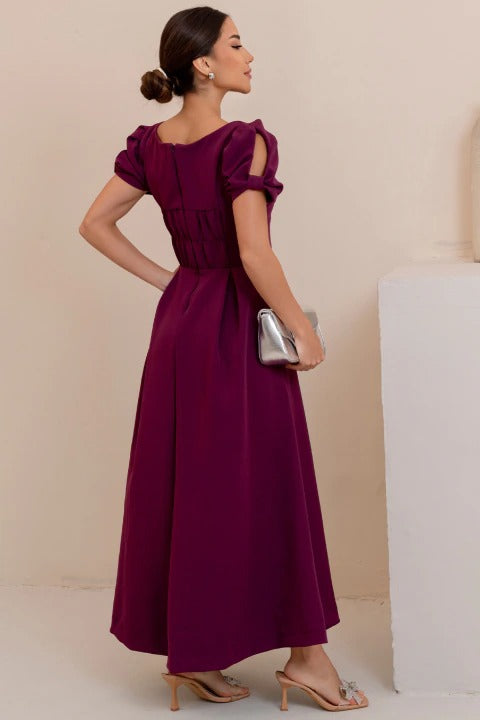 Vestido Maxi Midi Penélope - Vinho