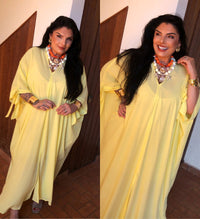 Kaftan Amarelo Manteiga
