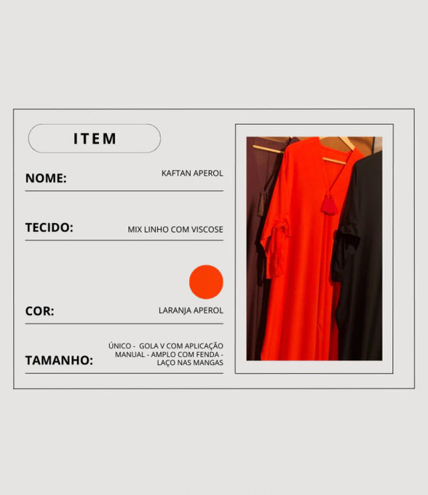 Kaftan Laranja Aperol