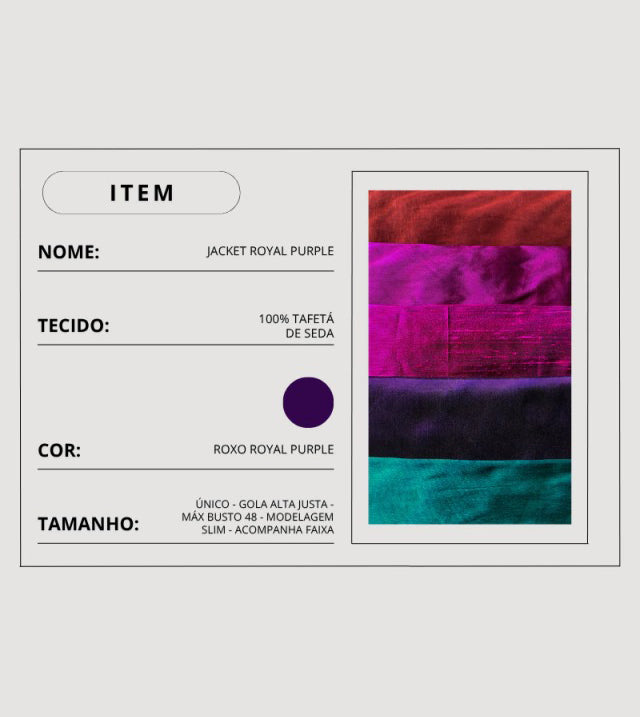 Jaqueta Royal Purple Roxa