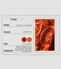 Conjunto Kimono e Calça Madrid