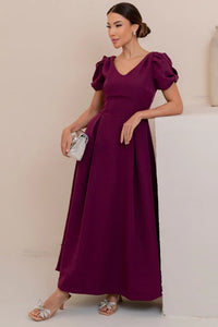 Vestido Maxi Midi Penélope - Vinho