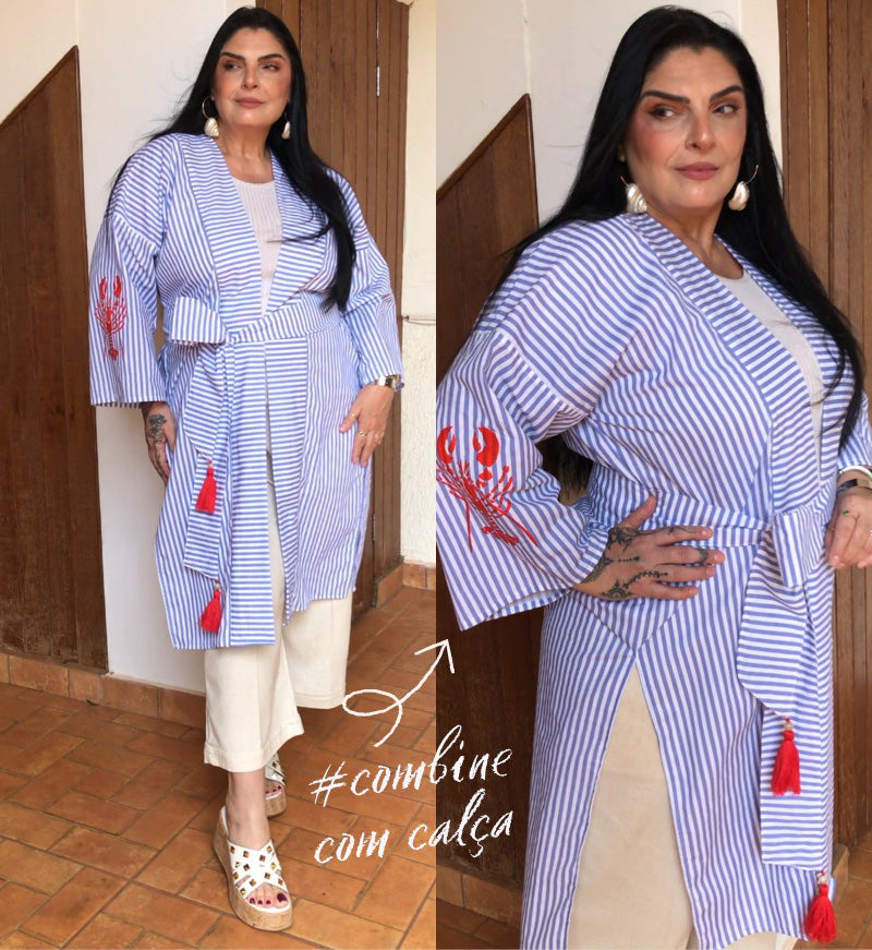 Camisão Kimono Lagostas Sardenha