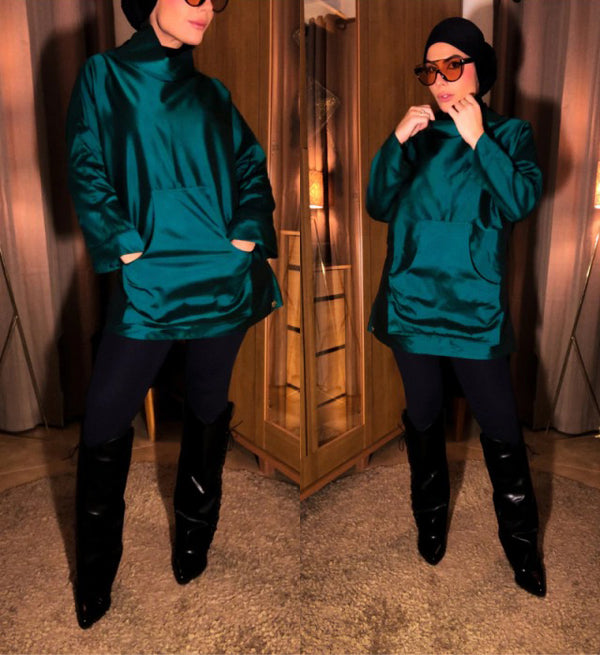Jaqueta Teal Verde Turquesa