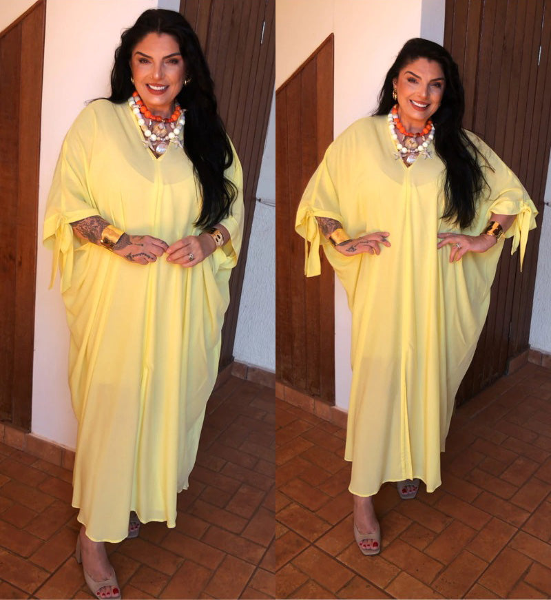Kaftan Amarelo Manteiga