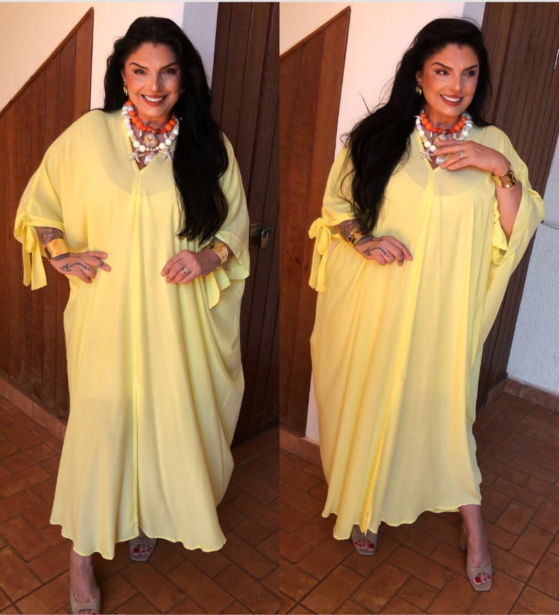 Kaftan Amarelo Manteiga