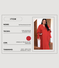 Kaftan Rouge de Fer