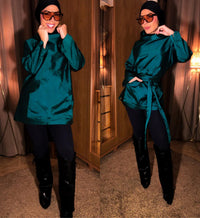 Jaqueta Teal Verde Turquesa