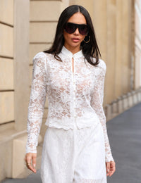 Blusa Renda Luma - Off White