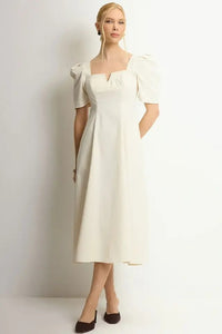 Vestido Dafny Midi - Bege