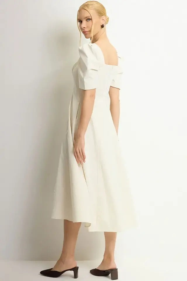 Vestido Dafny Midi - Bege