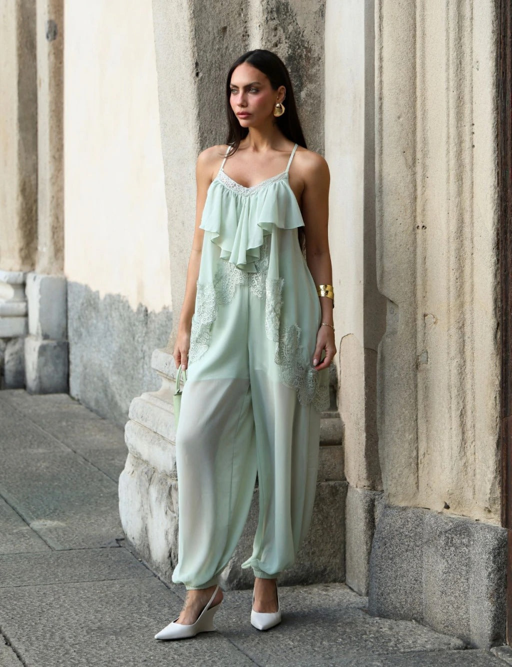 Conjunto Renda Cala - Verde