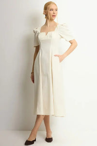 Vestido Dafny Midi - Bege