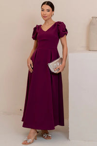 Vestido Maxi Midi Penélope - Vinho