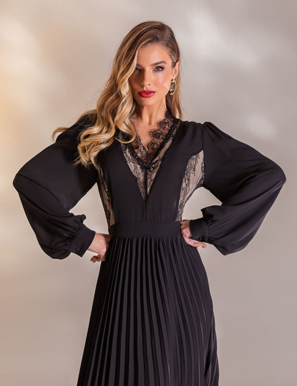 Vestido Longo Sophie - Preto