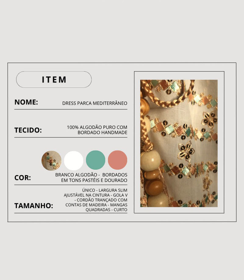 Dress Parca Mediterrâneo