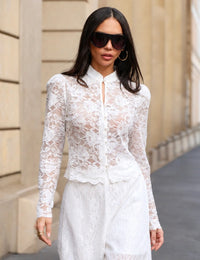 Blusa Renda Luma - Off White