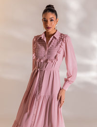 Vestido Longo Camille - Rosa