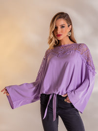 Blusa em Viscose Ariela - Lavanda