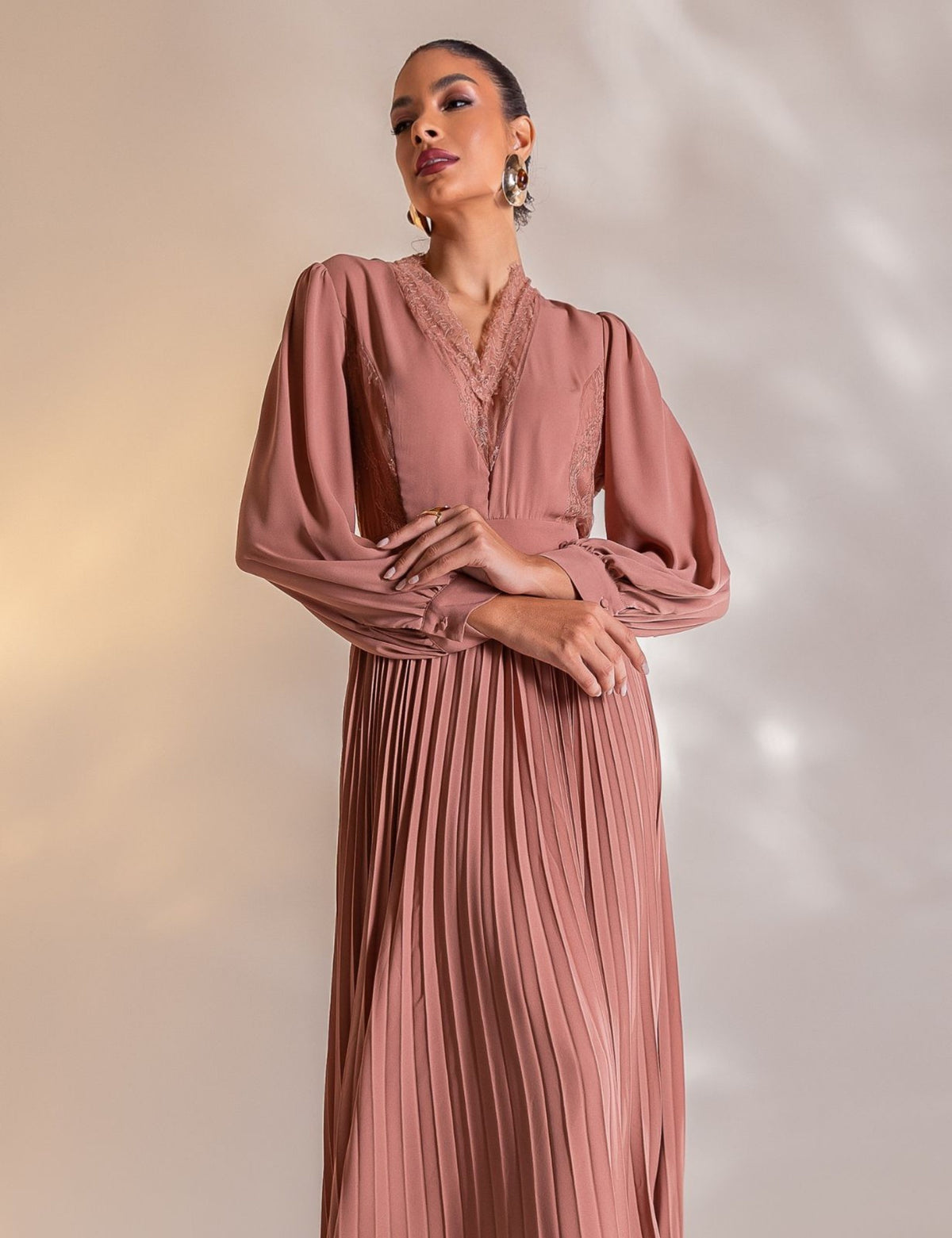 Vestido Longo Sophie - Nude
