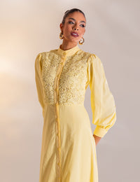 Vestido Longo Dominique - Amarelo