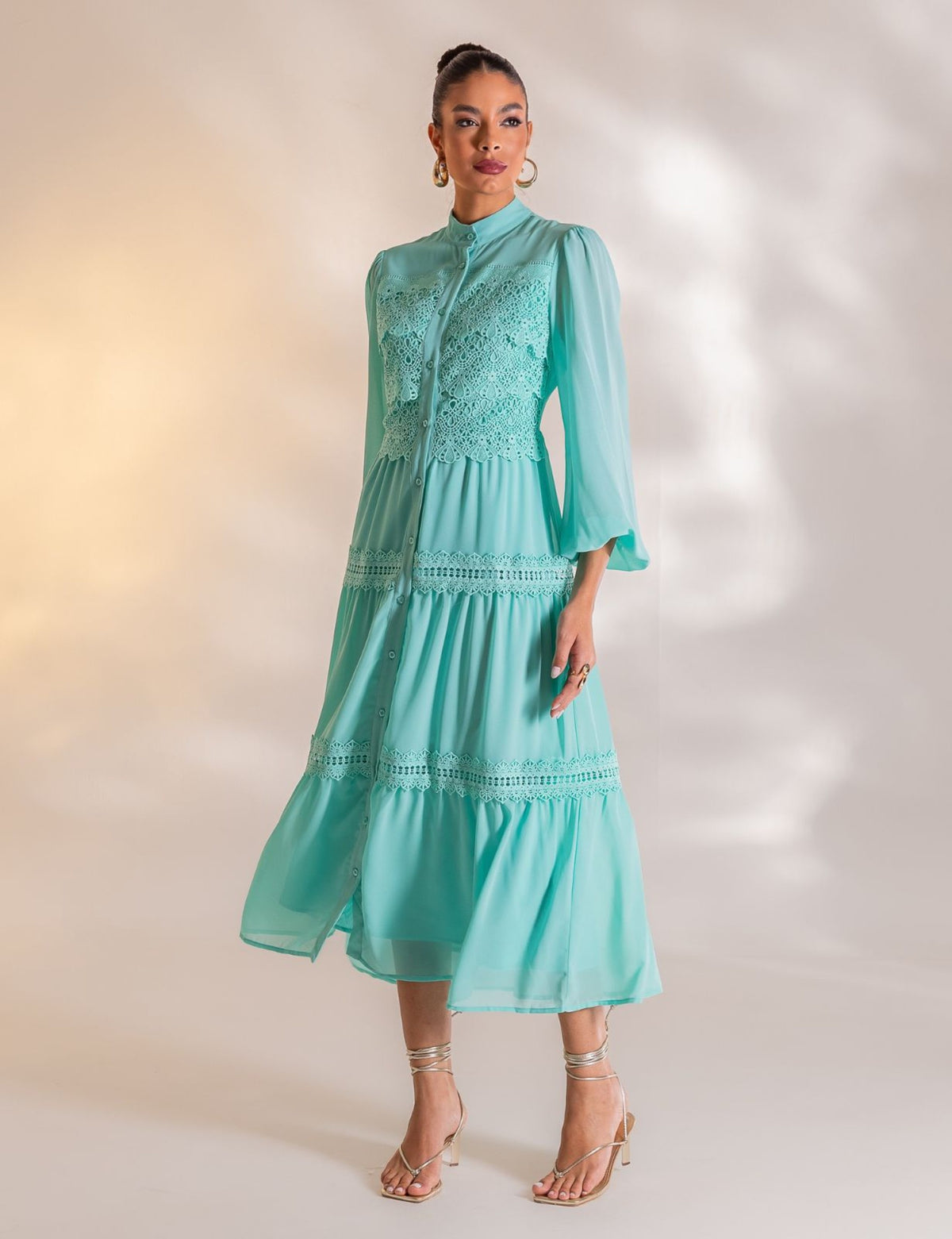 Vestido Longo Viviane - Verde