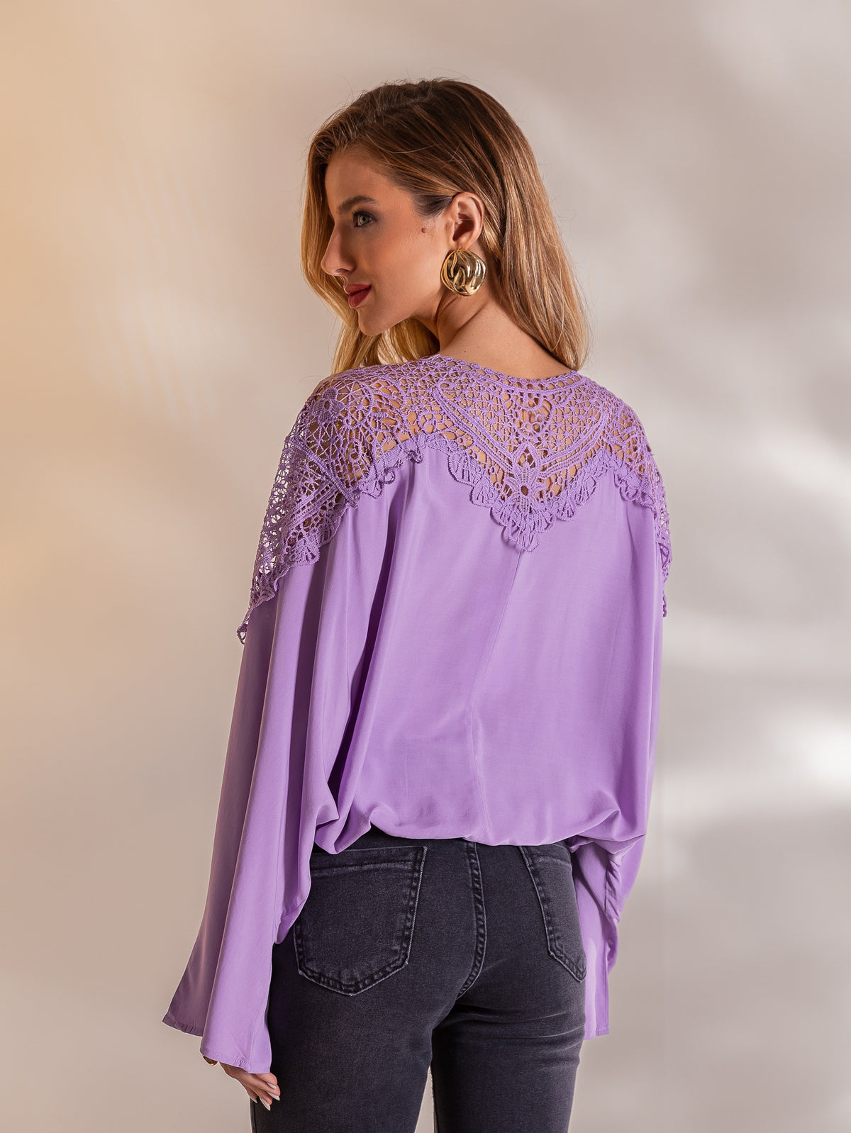 Blusa em Viscose Ariela - Lavanda