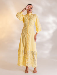 Vestido Longo Dominique - Amarelo