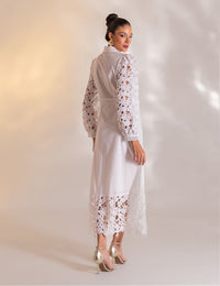 Vestido Midi Guipir Clarice - Off White