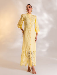 Vestido Longo Dominique - Amarelo