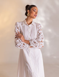 Vestido Midi Guipir Clarice - Off White