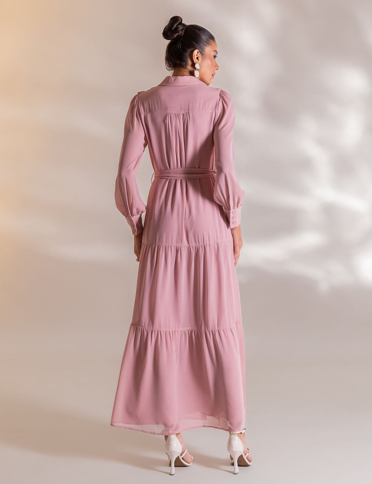 Vestido Longo Camille - Rosa
