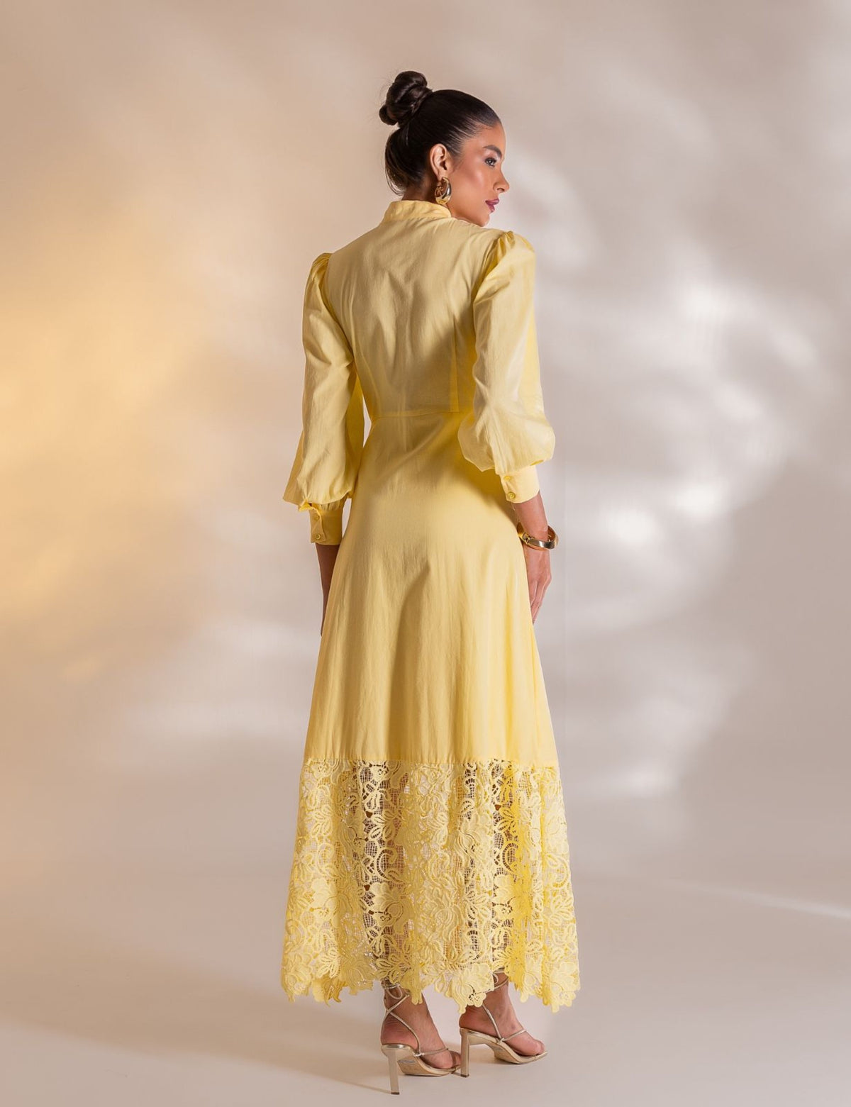 Vestido Longo Dominique - Amarelo