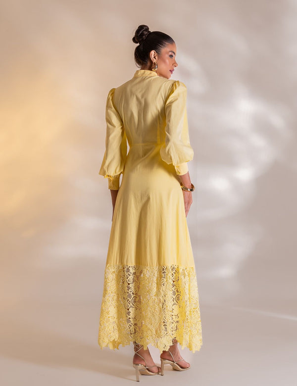 Vestido Longo Dominique - Amarelo