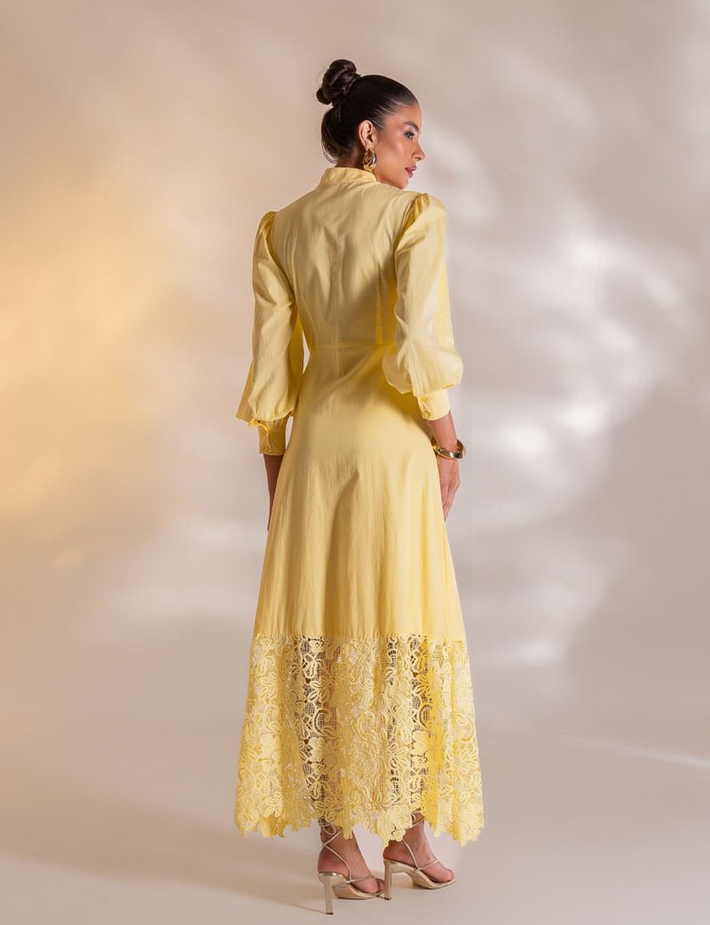 Vestido Longo Dominique - Amarelo