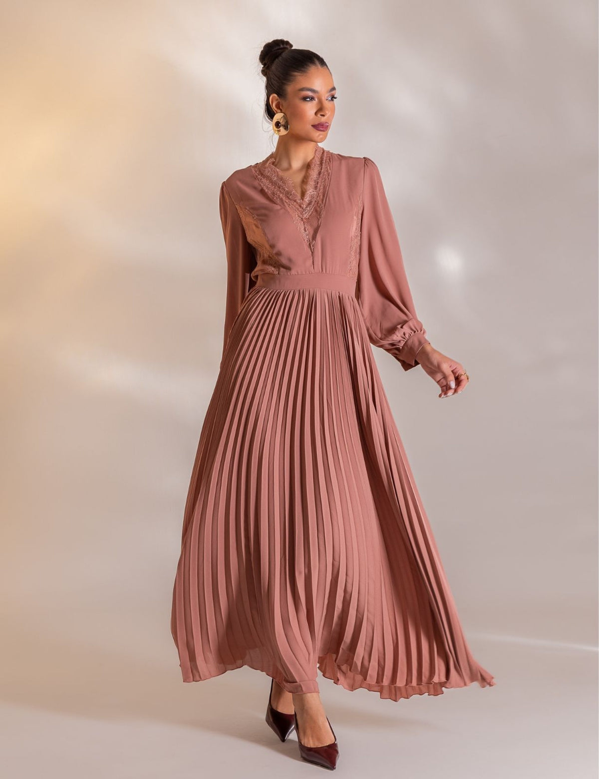 Vestido Longo Sophie - Nude