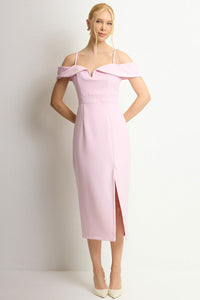 Vestido Clarita Midi - Rosa
