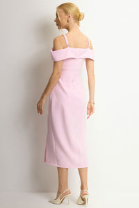 Vestido Clarita Midi - Rosa