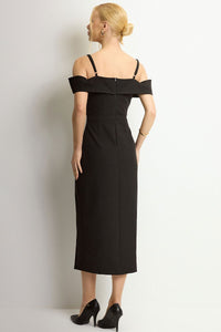Vestido Clarita Midi - Preto