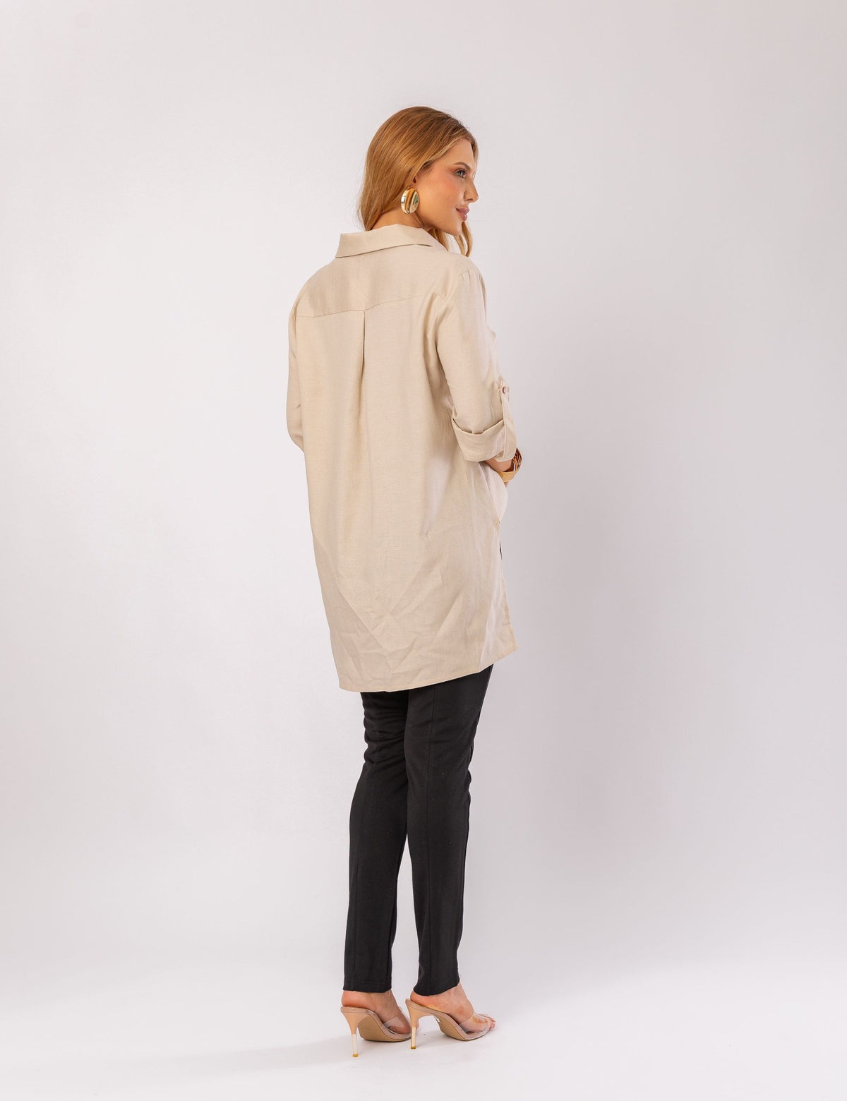 Camisa em Linho Gretha - Bege