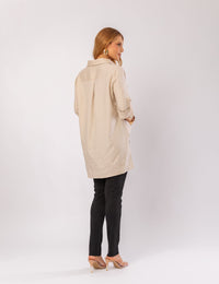 Camisa em Linho Gretha - Bege