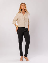 Camisa em Linho Gretha - Bege