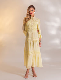 Vestido Longo Viviane - Amarelo