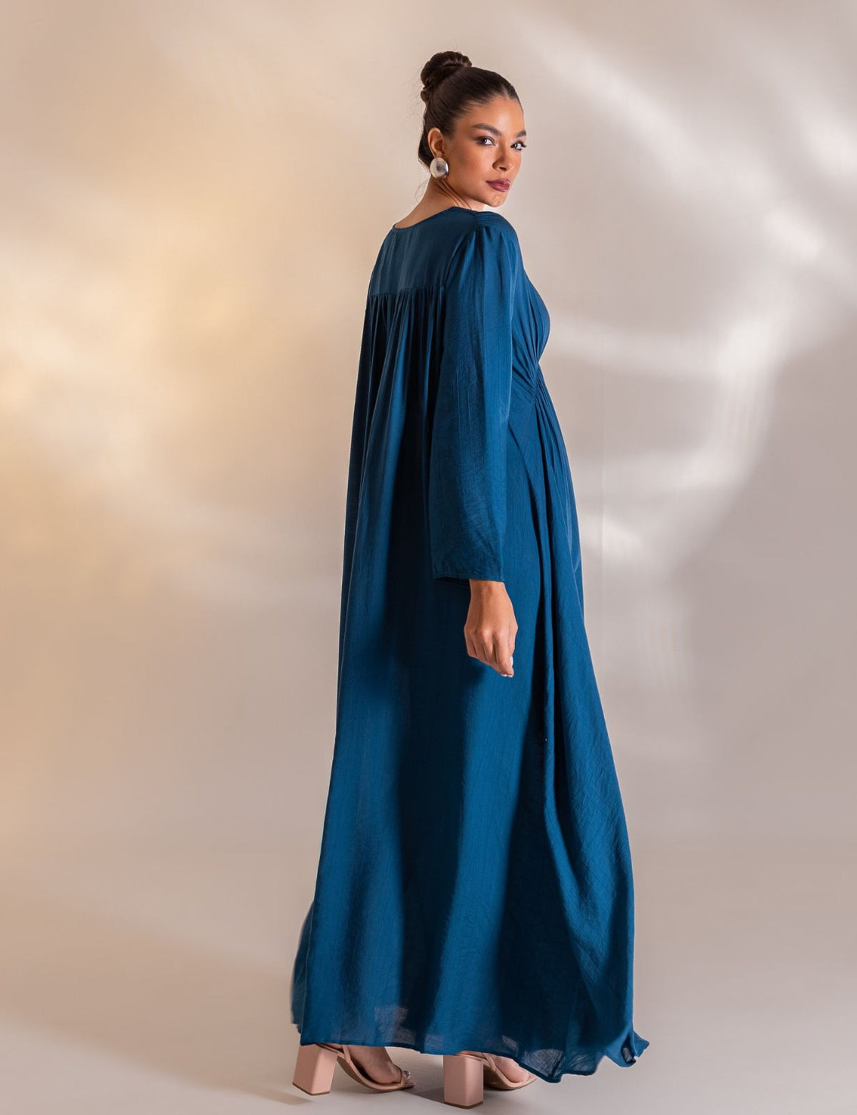 Vestido Longo Viscose Mirella - Azul